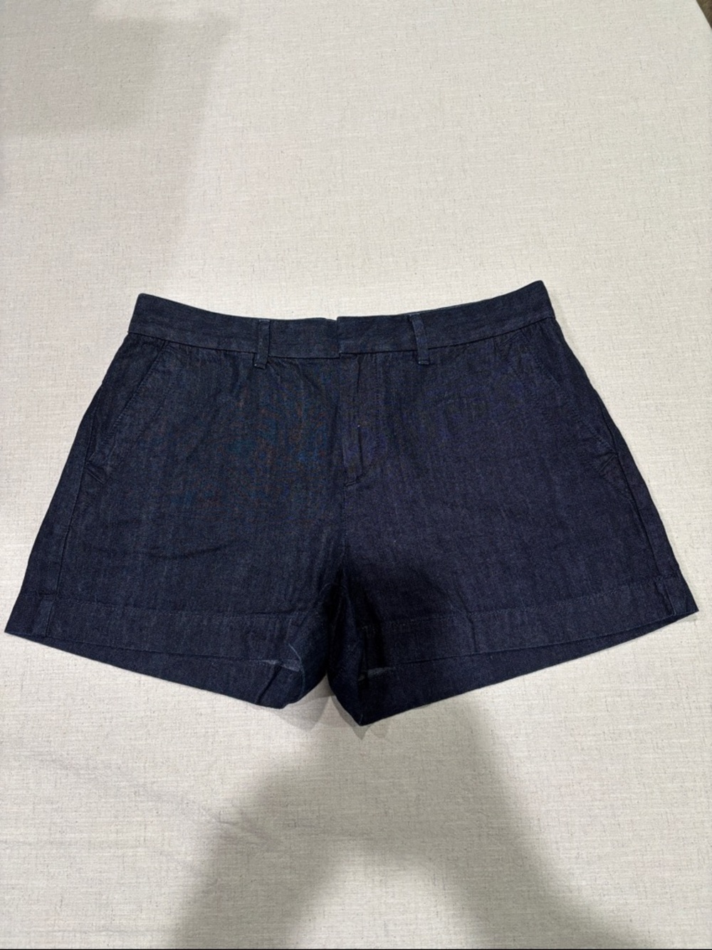 LOFT Dark Blue Denim Tailored Shorts